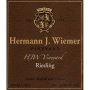 Hermann J. Wiemer HJW Vineyard Riesling 2016  Front Label