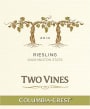 Two Vines Riesling 2010  Front Label