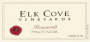 Elk Cove Roosevelt Pinot Noir 2015  Front Label