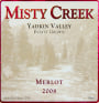 Misty Creek Wines Merlot 2008  Front Label