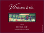 Viansa Winery Merlot 2010  Front Label