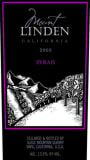 Glass Mountain  Mount Linden Syrah 2005  Front Label