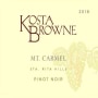 Kosta Browne Mt. Carmel Pinot Noir 2018  Front Label