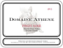 Domaine Athene Russian River Valley Pinot Noir 2012 Front Label