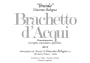 Braida Bologna Giacomo Brachetto d'Acqui 2016 Front Label