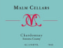 Malm Cellars Sonoma County Chardonnay 2014  Front Label