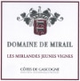 Domaine de Mirail Les Mirlandes Jeunes Vignes 2015  Front Label