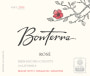Bonterra Organic Rose 2018  Front Label