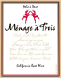 Menage a Trois Folie a Deux Red 2011 Front Label