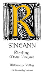 Sineann Medici Vineyard Riesling 2008  Front Label