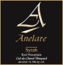 Anelare Ciel du Cheval Vineyard Syrah 2014 Front Label