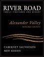River Road Vineyards Reserve Cabernet Sauvignon 2018  Front Label