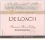 DeLoach Saitone Zinfandel 2012  Front Label