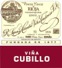 R. Lopez de Heredia Vina Cubillo Crianza 2003  Front Label