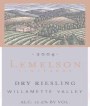 Lemelson Dry Riesling 2004 Front Label