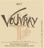 Francois Pinon Vouvray Brut 2015  Front Label