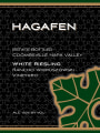 Hagafen Napa Valley White Riesling (OU Kosher) 2018  Front Label