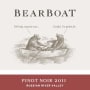 BearBoat Pinot Noir 2011  Front Label