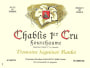 Domaine Seguinot-Bordet Chablis Fourchaume Premier Cru 2016  Front Label