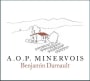 Benjamin Darnault Minervois 2017  Front Label