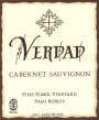 Verdad Pine Hawk Vineyard Cabernet Sauvignon 2017  Front Label