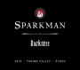 Sparkman Darkness Syrah 2010  Front Label