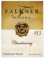 Falkner Winery Chardonnay 2013 Front Label