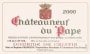 Domaine de Cristia Chateauneuf-du-Pape 2000  Front Label