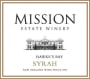 Mission Estate Hawke's Bay Syrah 2013 Front Label