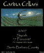 Carina Cellars 7 Percent Syrah 2007  Front Label
