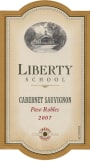 Liberty School Cabernet Sauvignon 2007  Front Label