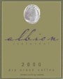Albion Zinfandel 2000  Front Label