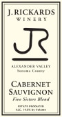 J. Rickards Winery Five Sisters Blend Cabernet Sauvignon 2015 Front Label