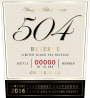Vineyard Block Estate Block 504 Reserve Cabernet Sauvignon, 2016  Front Label