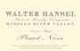 Walter Hansel Cuvee Alyce Pinot Noir 2006  Front Label