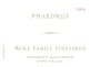 Wolf Family Vineyards Phaedrus Cabernet Sauvignon 2013  Front Label