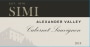 Simi Alexander Valley Cabernet Sauvignon (375ML half-bottle) 2018  Front Label