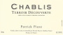 Patrick Piuze Chablis Terroir Decouverte 2016  Front Label