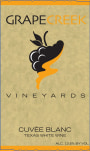 Grape Creek Vineyard Cuvee Blanc 2009 Front Label