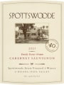 Spottswoode Cabernet Sauvignon (3 Liter Bottle) 2021  Front Label