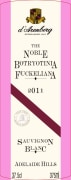 d'Arenberg The Noble Botryotinia Fuckeliana 2011 Front Label
