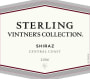 Sterling Vintner's Collection Shiraz 2006 Front Label