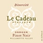 Le Cadeau Vineyard Diversite Pinot Noir 2008 Front Label