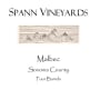 Spann Vineyards Malbec 2011  Front Label