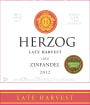 Baron Herzog Late Harvest Zinfandel 2012 Front Label