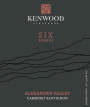 Kenwood Six Ridges Cabernet Sauvignon 2016  Front Label