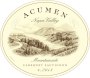 Acumen Mountainside Cabernet Sauvignon 2013  Front Label