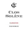 Clos Solene Harmonie Red 2016 Front Label
