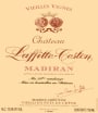 Chateau Laffitte-Teston Madiran Vieilles Vignes 2012 Front Label