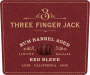 Delicato Three Finger Jack Rum Barrel Aged Red Blend 2018  Front Label